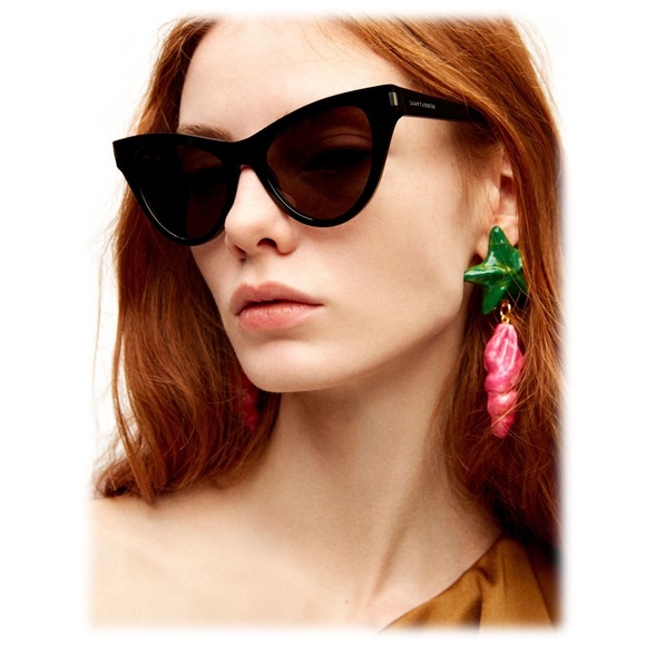 Authentic-  Saint Laurent SL-425-001-54 54mm New Sunglasses - Picture 3 of 17